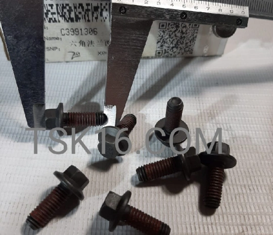 Болт М6*1,25*15 задней крышки (сальника) коленвала 3991306 - С, L, ISLe (Ориг)